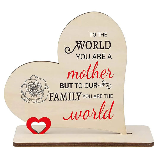Handcrafted Wooden Plaque: Perfect Gift for Mom